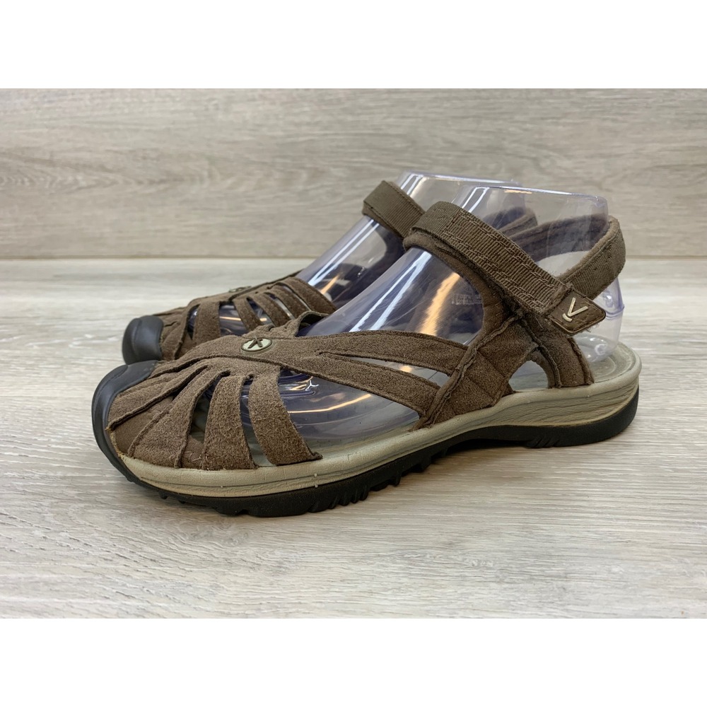 Keen Rose Sandals Women's 8.5 Brown Suede Sport Hiking Water Trail Shoes - Picture 3 of 10